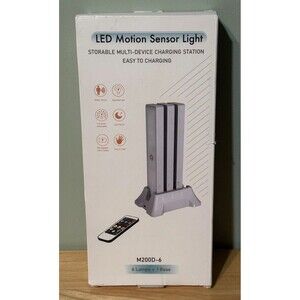 LED Lights w/ Charging Station, 6 Pcs Recharge, Motion Sensor w/ Remote Control